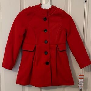 Cat & Jack Vibrant Red Pea Coat for Kids
